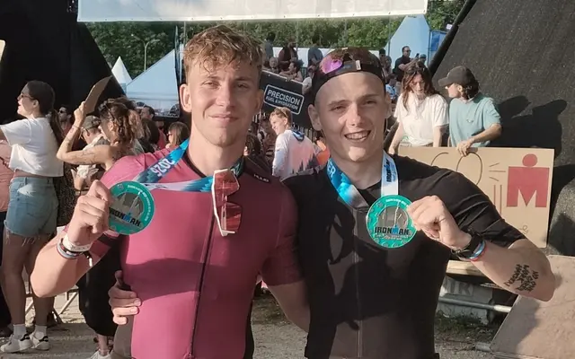 Ironman-Finisher aus Pregarten (von links): Lukas Lindner, Michael Wirtl-Gutenbrunner. | Foto: Lindner