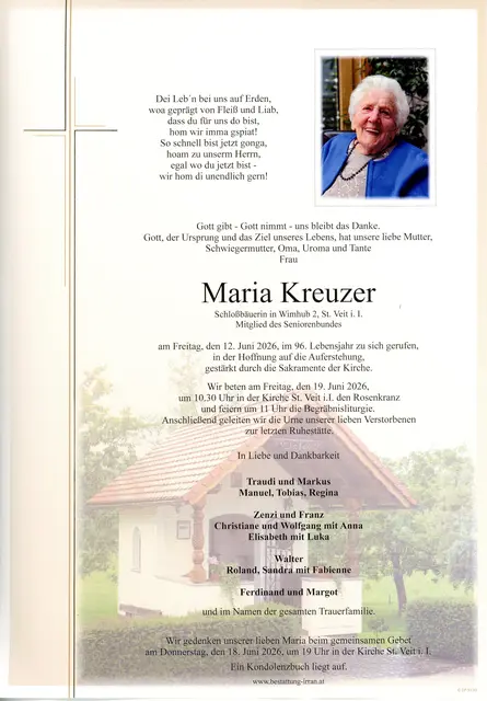 Maria Kreuzer | Foto: Bestatter