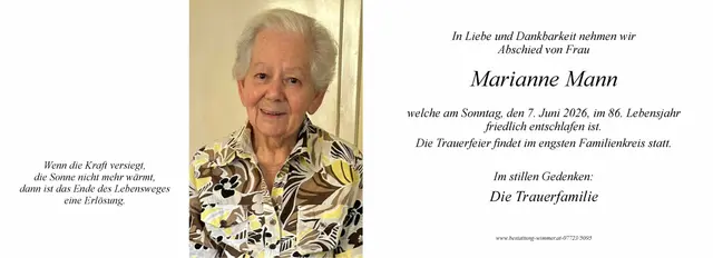 Marianne Mann | Foto: Bestatter