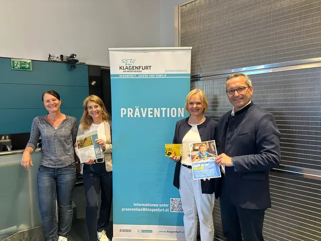 v.l. Christina Hasslinger und Jutta Hafner-Sorger von der Präventionsstelle mit Astrid Liebhauser und Stadtrat Franz Petritz. | Foto: Büro Petritz