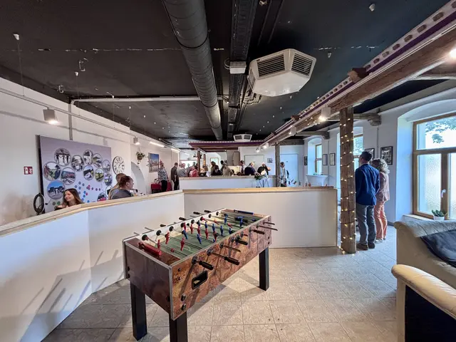 Es gibt auch eine Fernsehecke, einen Wuzzeltisch, Disco-Darts, eine Schank und viel Platz zum Verweilen. | Foto: Tanja Handlfinger