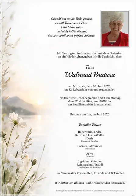 Waltraud Bratusa | Foto: Bestatter