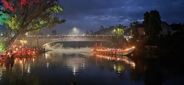 Am Freitag gibt es die traditionelle Fackelfahrt. | Foto: Schifferverein Stadl Paura