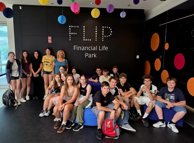 Im „Financial Life Park“ (FLiP) dreht sich alles um das Thema Finanzbildung.  | Foto: Sport/Mittelschule St. Valentin