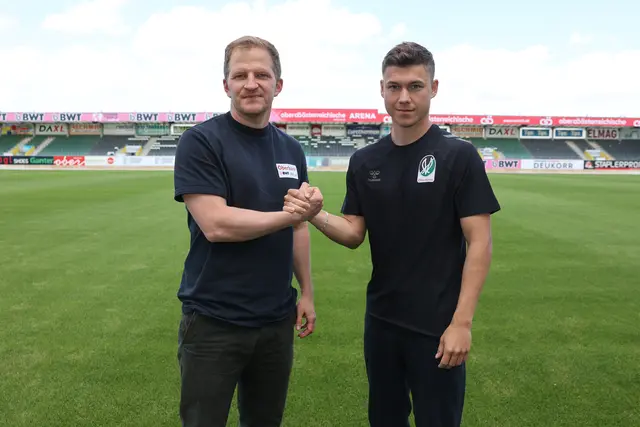 Wolfgang Fiala und Neuzugang Lukas Malicsek. | Foto: SVR/Schröckelsberger