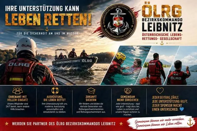 Werden Sie Partner des ÖLRG Bezirkskommandos Leibnitz | Foto: ÖLRG Bezirkskommando Leibnitz // BSM David Skarget