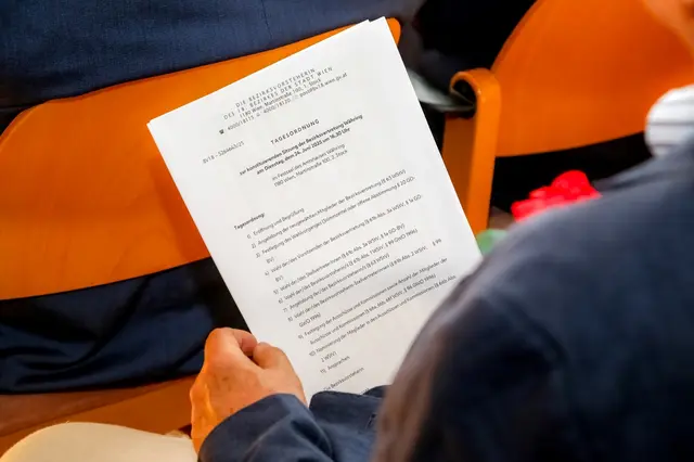 Die Tagesordnung der Sitzung wird vorab erstellt. | Foto: Christian Fürthner