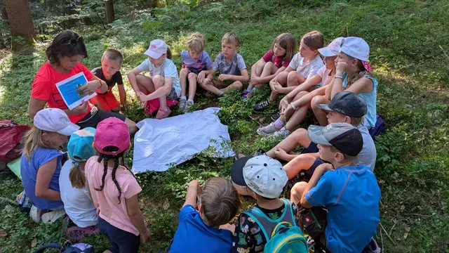 Waldtage mit Melanie Ritscher-Seppele standen am Programm. | Foto: Volksschule Steindorf