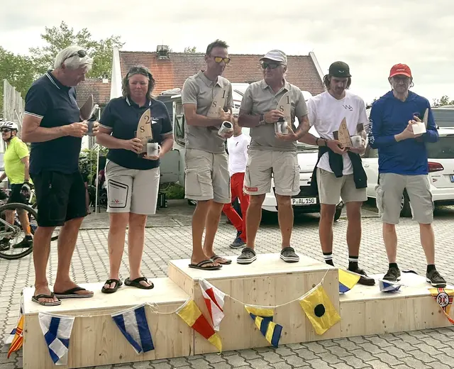 Werner und Bernd Tremmel vom Yacht Club Mörbisch holten sich Gold im Europacup. | Foto: Yacht Club Mörbisch