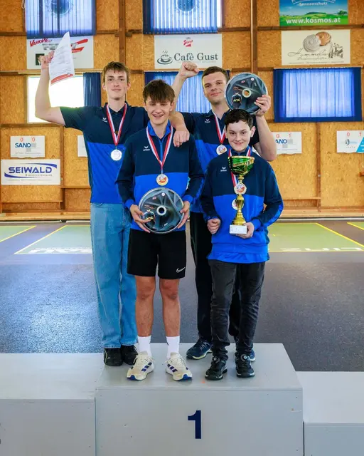 Das siegreiche U16 Team bei den Landesmeisterschaften. | Foto: ESV Weierfing