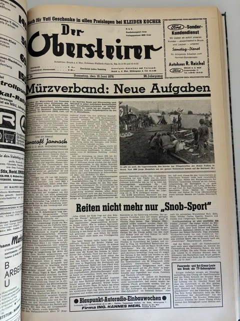 Der Obersteirer, Ausgabe vom 19. Juni 1976. | Foto: MeinBezirk