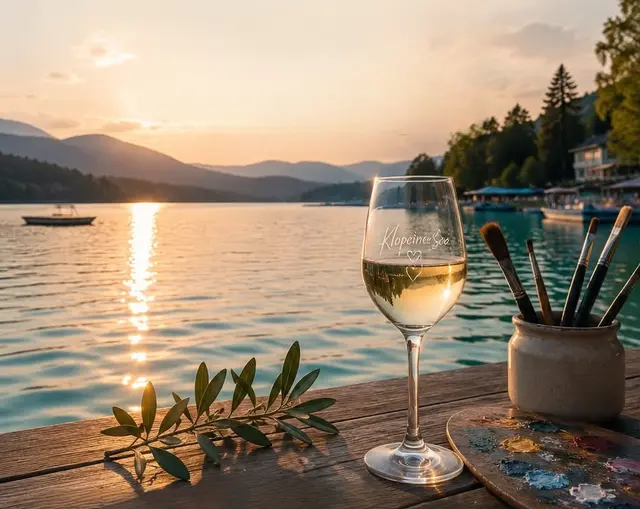 "Paint and Wine": ein Abend voller Kreativität, Inspiration und feinem Wein am Klopeiner See | Foto: Nuscha Stromšek