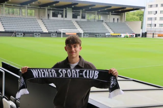 Jonas Killinger im neuen Stadion des Vereins. | Foto: Wiener Sport-Club
