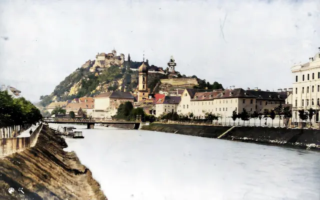 Altstadtpanorama im späten 19. Jahrhundert.