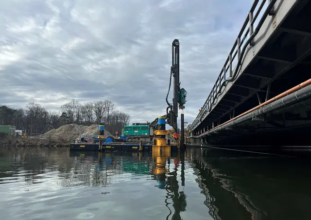 Die Baustelle auf der A2 über der Mur beschäftigt die Verantwortlichen seit Ende Februar 2024. | Foto: ASFINAG