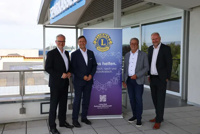 Christian Terink, Harald Haselmayr, Wolfgang Tenschert und Roland Öhler (v. l.) von den Rohrbacher Lions. | Foto: Lions