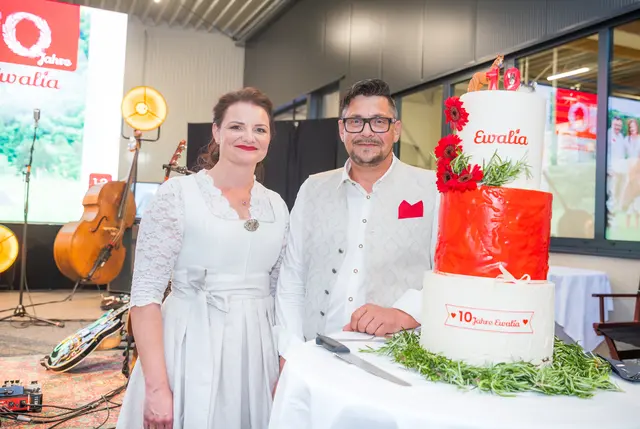 Gründer der Firma Ewalia Cornelia und Ewald Seidl luden zum Jubiläumsfest. | Foto: Nick Fröhlich