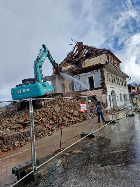Das alte Gasthaus Packerhöhe wurde abgerissen. | Foto: Gemeinde Hirschegg-Pack