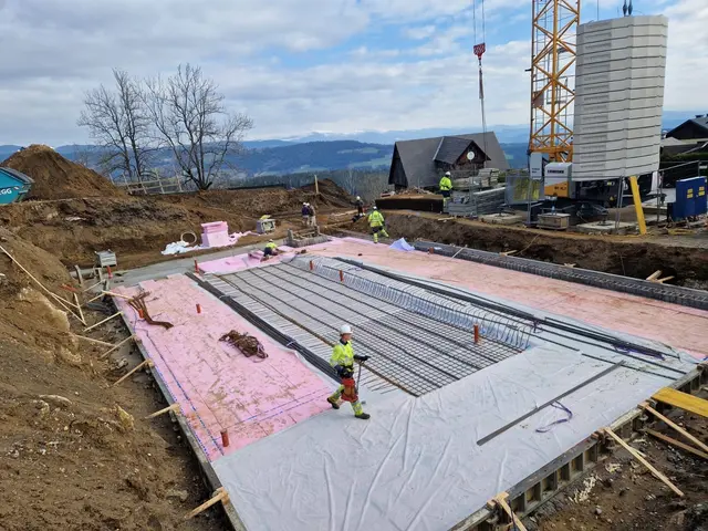 Das Fundament für den Bau war rasch angelegt. | Foto: Gemeinde Hirschegg-Pack