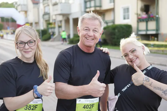 Jasmin Moula, Leopold Berger und Manuela Kiss fieberten dem 11. Firmenlauf entgegen.