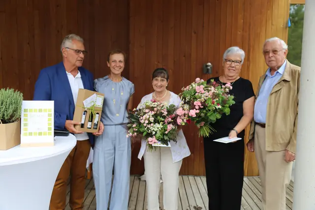 35 Jahre MOHI Feldkirch: Edgar Mayer, Margot Insam-Gstach, Sonja Hummer, Marianne Schrollenberger, Prim. Dr. Heinz Fritzsche (v.l.) | Foto: mohi feldkirch