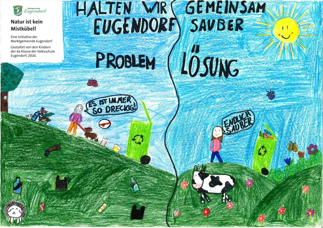 "Endlich sauber" wünschen sich die Schülerinnen und Schüler der 4A-Klasse. | Foto: 4A-Klasse 25/26, VS Eugendorf