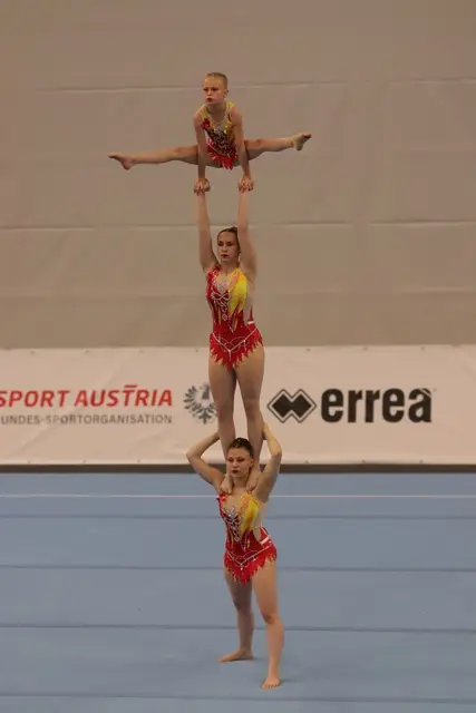 Die Union Horn jubelt über Gold, Silber und starke Teamleistungen in der Eliteklasse. | Foto: Union Sportakrobatik Horn