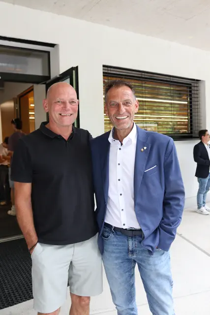 Markus Noppeney und Gerhard Eichhorn vom TVB St. Anton am Arlberg.  | Foto: Elisabeth Zangerl