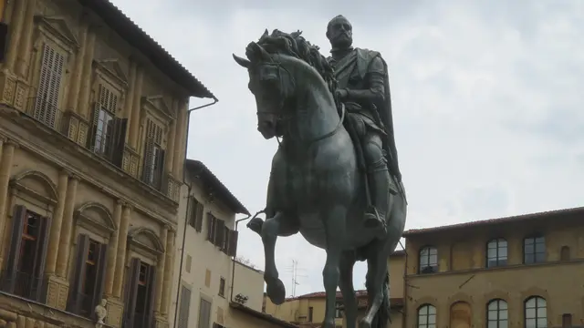 02.06.2026 Piazza della Signoria, Cosimo I. de’ Medici (1519–1574), der erste Großherzog der Toskana. 
Es wurde von dem Bildhauer Giambologna zwischen 1587 und 1594 geschaffen.