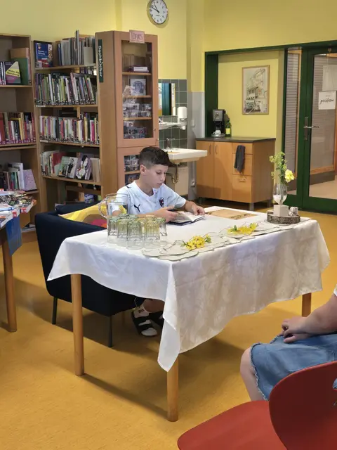 Superleser Leon Kropf aus der 3b-Klasse überzeugte die Jury restlos. | Foto: MS Lebring