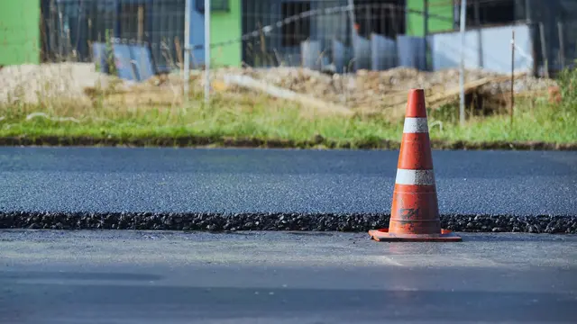 Straßenbaustelle