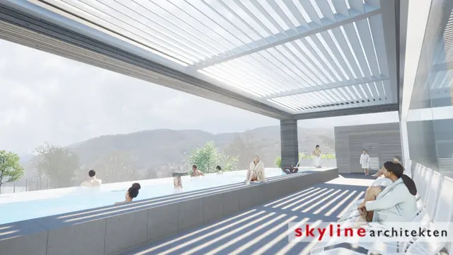 Saunapool mit Aussicht | Foto: skyline Architekten
