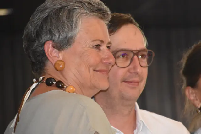 Claudia Lang-Forcher und ihr Nachfolger Bernhard Wolf, künstlerischer Leiter der Geierwally Freilichtbühne