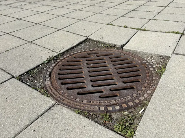 Der Kanaldeckel am Vorplatz ist komplett eingebrochen und darf nicht befahren werden.  | Foto: MeinBezirk/Barbara Babonitsch-Diewald