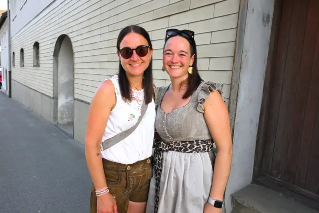 Sabrina und Eva liesen sich den Tag nicht entgehen