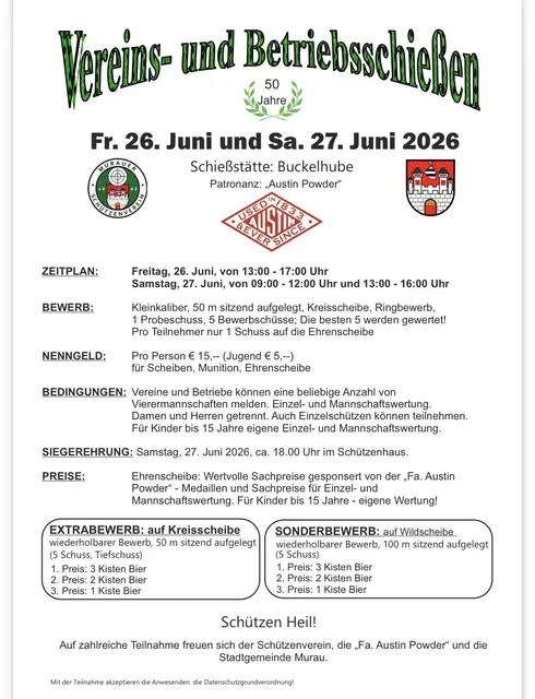 Foto: Einladung Schützenverein
