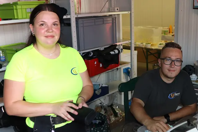 Alyssa Zach und Benjamin bei der Arbeit | Foto: Gerhard Langmann