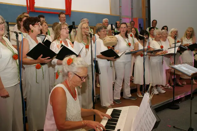 Gesangverein brillierte mit Chorkonzert auf hohem Niveau. Am Piano Ines Rothbauer. | Foto: Anna Maria Kaufmann