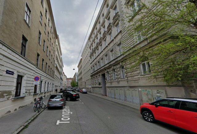 In der Tongasse im 3. Bezirk kam es am frühen Montagnachmittag zu einem intensiven Wohnungsbrand. (Archiv) | Foto: Screenshot Google Maps