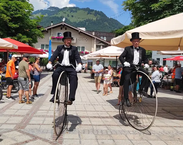 Immer dabei - sensationell: Christian Enenkel und Herbet Leitner auf dem Hochrad | Foto: Johann Mühlberger