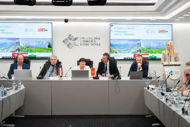 Beim Business Forum der Handelskammer Montenegros wurden Kontakte zwischen steirischen und montenegrinischen Betrieben geknüpft und Möglichkeiten für Investitionen ausgelotet.  | Foto: Land Steiermark/Binder
