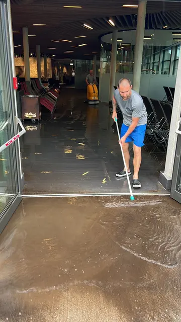 Auch im Freizeitcenter StuBay musste aufgeräumt werden. | Foto: StuBay