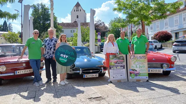 100 Oldtimer werden wieder mit Start beim Jufa Hotel in Weiz mitfahren. | Foto: Josef Hofmüller