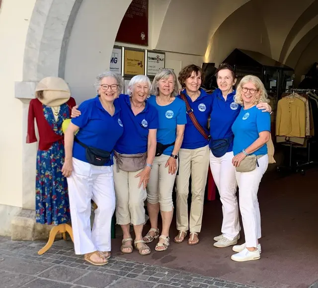 Von links: Susanne Meusel, Domenika Lindermuth, Sabine Lepuschütz, Daniela Kuess, Andrea Haas, Präsidentin Gerhild Falle. | Foto: Soroptimist Villach