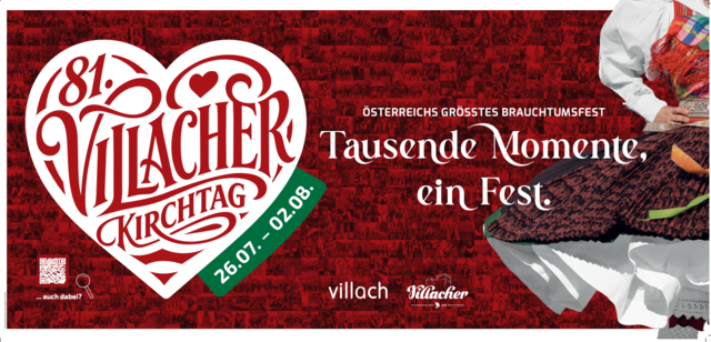 Unter dem Motto „Tausende Momente – ein Fest“ wurde auch das neue Kirchtagsplakat gestaltet.  | Foto: Villacher Kirchtagsverein