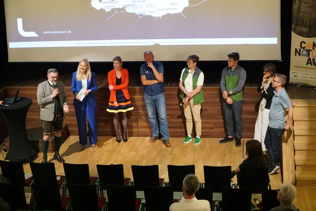 Podiumsdiskussion mit Vortragenden sowie Markus Schaflechner, GF des Biosphärenparkmanagements und Regionalverbandes Lungau