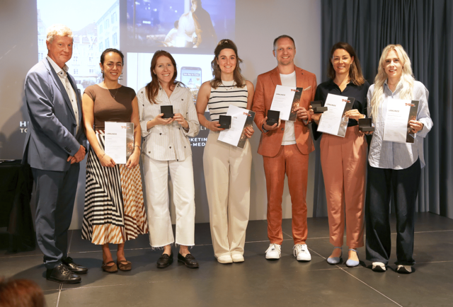 Gewinner des diesjährigen T.A.I. Werbe Grand Prix. Annalena Brückl (m.) erreichte für die Brückl GmbH Gold und Bronze._ Foto T.A.I.
