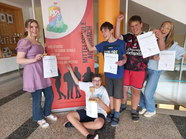 Das Siegerteam der English Olympics erreichte den 1. Platz beim Wettbewerb in Stift Zwettl. | Foto:  MS Arbesbach