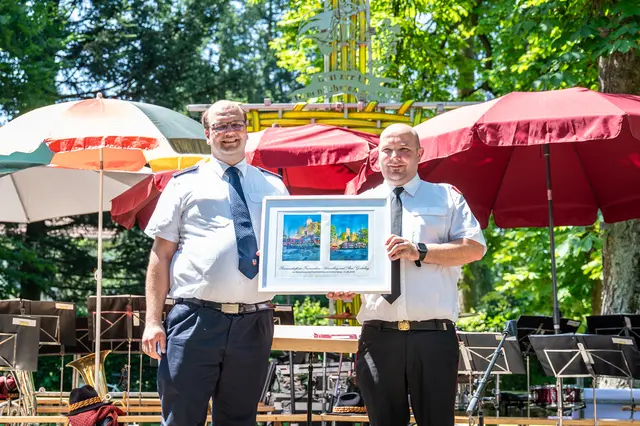 Mit befreundeter Feuerwehr Bad Godesberg | Foto: FF Schwertberg / Simon Brandstätter