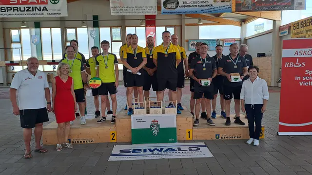 Der ESV Seiwald Austria Graz 1 setzte sich in der Kindberger Stockhalle durch und sicherte sich den Titel des Landesmeisters. | Foto: ASKÖ